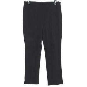 NWT Chicos Pants Lindy Ponte Minimalist Business Casual Black 2 Large 12 Short